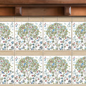 William Morris Kelmscott Tree Art Nouveau Birds Fliese