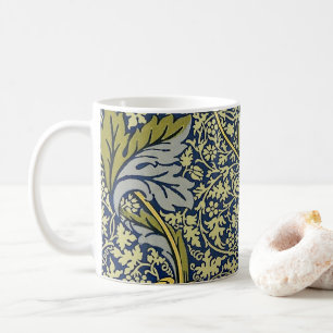 William Morris Kennet Blumentangete Blau Gold Kaffeetasse