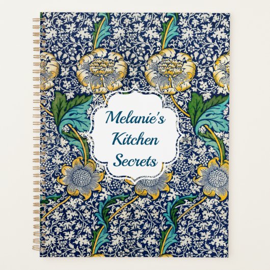 William Morris Kennet Floral Reecipes Planner Planer (Vorderseite)