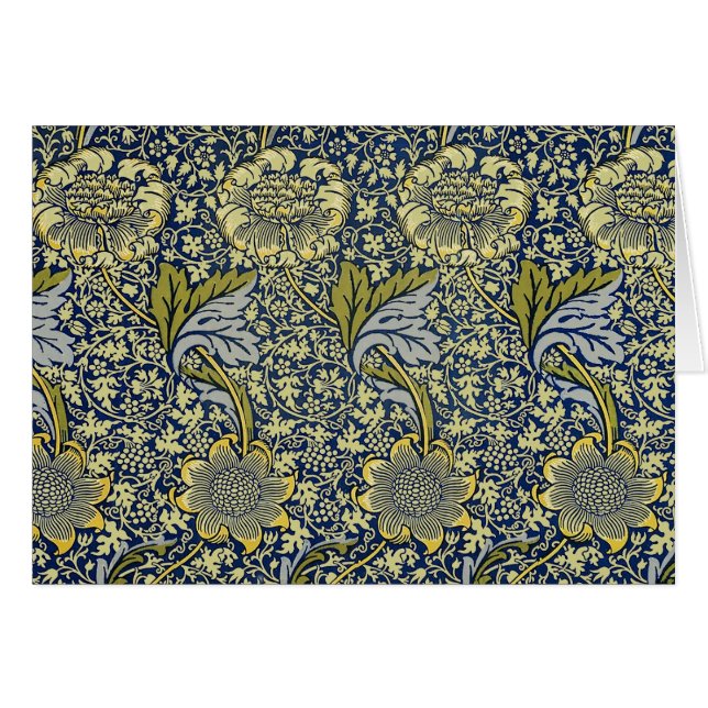 William Morris Kennet Floral Wallpaper Blue (Vorderseite (Horizontal))