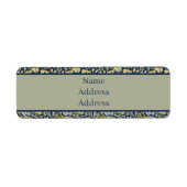 William Morris Kennet Floral Wallpaper Blue (Vorne)