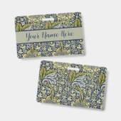 William Morris Kennet Floral Wallpaper Blue Ausweis (Front & Back)