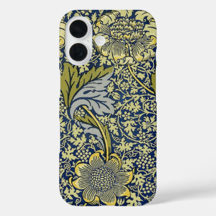 William Morris Kennet Floral Wallpaper Blue iPhone 16 Hülle