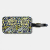 William Morris Kennet Floral Wallpaper Blue Gepäckanhänger (Rückseite horizontal)