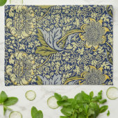 William Morris Kennet Floral Wallpaper Blue Geschirrtuch (Gefaltet)