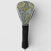 William Morris Kennet Floral Wallpaper Blue Golf Headcover (Vorderseite)