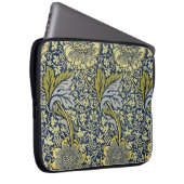 William Morris Kennet Floral Wallpaper Blue Laptopschutzhülle (Vorne Rechts)