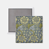 William Morris Kennet Floral Wallpaper Blue Magnet (Vorderseite/Rückseite)