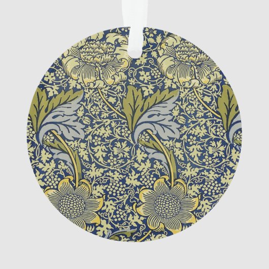 William Morris Kennet Floral Wallpaper Blue Ornament (Rückseite)
