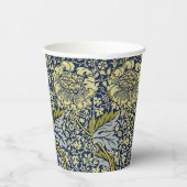 William Morris Kennet Floral Wallpaper Blue Pappbecher (Rechts)