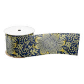 William Morris Kennet Floral Wallpaper Blue Satinband (Spule)