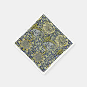 William Morris Kennet Floral Wallpaper Blue Serviette (Ecke)