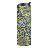 William Morris Kennet Floral Wallpaper Blue Thermosbecher (Nach links gedreht)