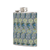 William Morris Kennet-Muster (Blau) Flachmann (Links)