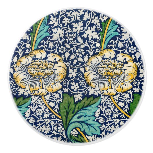 William Morris Keramik Knoblauchgelb Keramikknauf (Vorderseite)