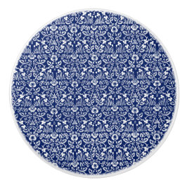 William Morris Keramik knopf Ästhetisch-blaue Deko Keramikknauf