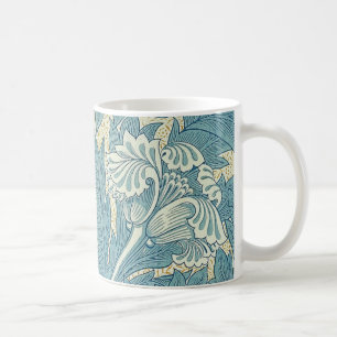 William Morris Klassische Tulpe Blaue Blumen Kaffeetasse