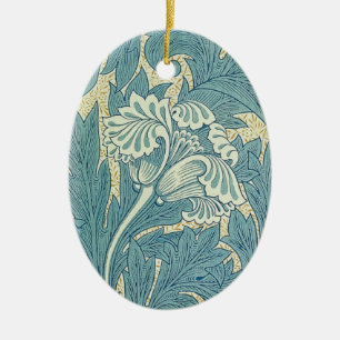 William Morris Klassische Tulpe Blaue Blumen Keramikornament