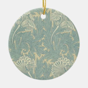 William Morris Klassische Tulpe Blaue Blüten Keramikornament
