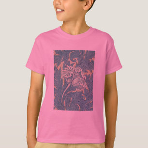 William Morris Klassische Tulpe Blaue Blüten T-Shirt