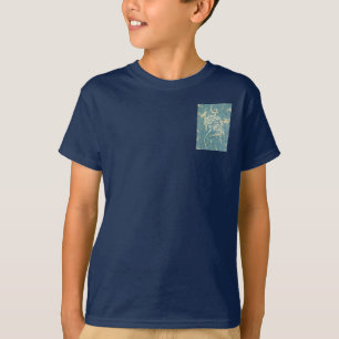 William Morris Klassische Tulpe Blaue Blüten T-Shirt