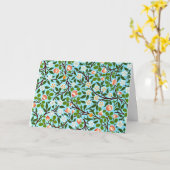 William Morris - Kleber, Vintages Blumenmuster Karte (Gelbe Blume)