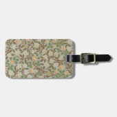 William Morris Kleeblatt Botanische Blume Gepäckanhänger (Vorderseite horizontal)
