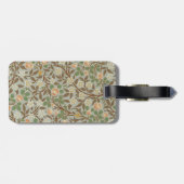 William Morris Kleeblatt Botanische Blume Gepäckanhänger (Rückseite horizontal)