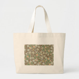 William Morris Kleeblatt Botanische Blume Jumbo Stoffbeutel