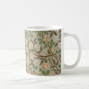 William Morris Kleeblatt Botanische Blume Kaffeetasse
