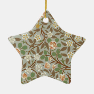 William Morris Kleeblatt Botanische Blume Keramikornament