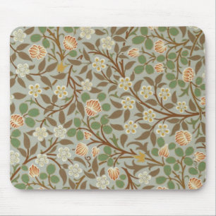 William Morris Kleeblatt Botanische Blume Mousepad