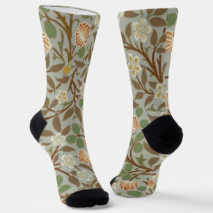 William Morris Kleeblatt Botanische Blume Socken