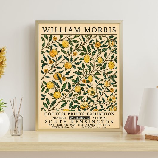 William Morris Kunstwerk | Botanischer Blumenprint Poster
