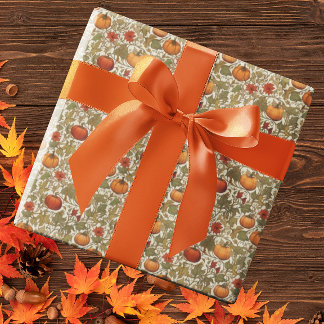 William Morris Kürbisse Thanksgiving Herbst Geschenkpapier