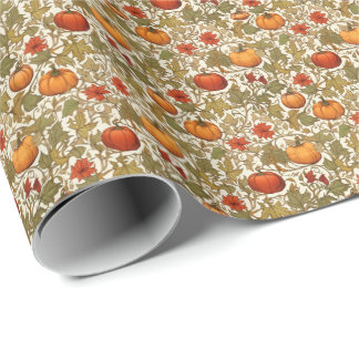 William Morris Kürbisse Thanksgiving Herbst Geschenkpapier