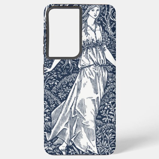 William Morris Lady im Wald Samsung Galaxy Hülle (Rückseite)
