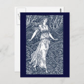 William Morris Lady Postkarte (Vorne/Hinten)
