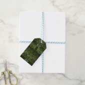 William Morris Large Green Blätter & Blue Blume Geschenkanhänger (Mit Garn)