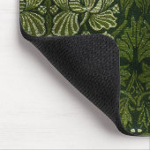 William Morris Large Green Blätter & Blue Blume Mousepad (Ecke)