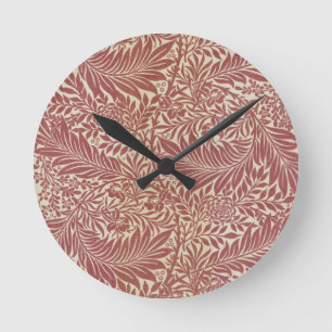 William Morris Larkspe Runde Wanduhr