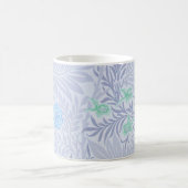 William Morris - Larkspur - Blaue Blumen und Blätt Kaffeetasse (Mittel)