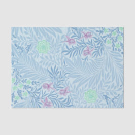 William Morris - Larkspur - Blaue Blumen und Blätt Seidenpapier