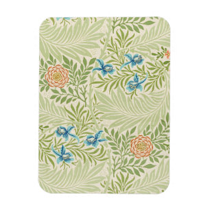 William Morris Larkspur Blumenmuster Magnet