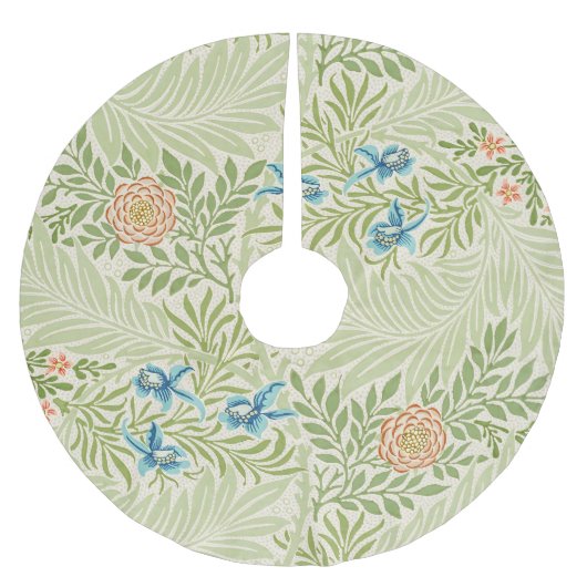 William Morris Larkspur Blumenmuster Polyester Weihnachtsbaumdecke (Vorderseite)