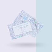 William Morris - Larkspur - Elegante Lila Blumen Visitenkarte