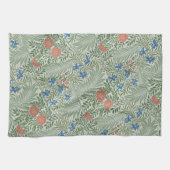 William Morris Larkspur Floral Green Pink Blue Geschirrtuch (Horizontal)