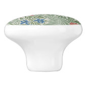 William Morris Larkspur Floral Green Pink Blue Keramikknauf (Seitenansicht)