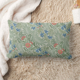 William Morris Larkspur Floral Green Pink Blue Lendenkissen