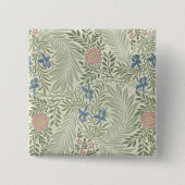 William Morris Larkspur Floral Wallpaper Button (Vorderseite)
